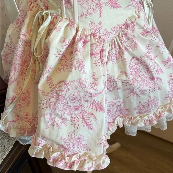 Sugar Thrillz Takes The Cake Mini Dress - Pink Floral - Picture 4 of 6